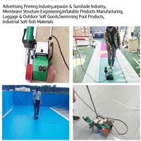 Machine à souder les bâches en PVC, machine à souder les membranes PVC à air chaud