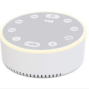 Altoparlante con Luce Notturna <span class=keywords><strong>in</strong></span> ABS, Batteria da 400mAh, Durata 3+ Ore, Rumore <span class=keywords><strong>Bianco</strong></span> per Aiuto al Sonno e Miglioramento dell'Umore, Elettronica di Consumo - Product Image 1