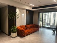 Hochwertige italienische Schnalle Wohnzimmer möbel Moderne lange gerade Couch Luxus Stil Big Villa Hotel Möbel Leders ofa