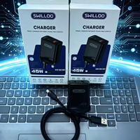 Chargeur super rapide 45W pour téléphone portable, chargeur USB-C de voyage avec câble USB-C, charge rapide 45W, adaptateur secteur USB Type C PD