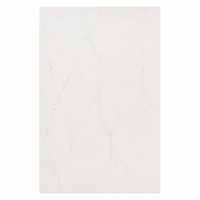 Dalle de pierre frittée blanche pure polie, finition en porcelaine blanche massif pour murs et sols intérieurs commerciaux minimalistes