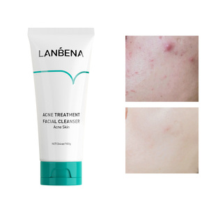 LANBENA oilgopeptide <span class=keywords><strong>facewash</strong></span> al por mayor limpiador facial limpiador de poros - Product Image 3