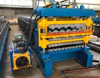 Machine de formage de rouleaux de tôles de toiture double couche PPGI PPGL GI GL, machine de fabrication de panneaux muraux métalliques