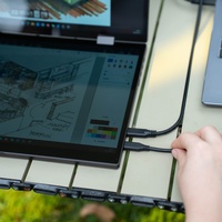 Prolongateur d'écran d'ordinateur portable pliable à double et triple écran tactile 2K compatible avec Android Windows et IPS capacitif