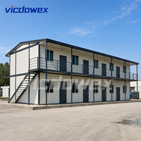 VICDOWEX Maison Conteneur Modulaire Contemporaine Personnalisée pour Bureaux, Entrepôts, Dortoirs et Logements de Travailleurs