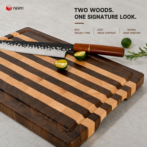 <span class=keywords><strong>Planche</strong></span> à découper en bois de <span class=keywords><strong>noyer</strong></span> noir robuste, à rayures, avec rainure pour les jus, <span class=keywords><strong>prix</strong></span> usine personnalisé - Product Image 3
