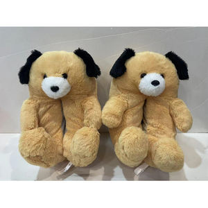 Venta al por mayor lindo y cómodo unicornio para pantuflas para mujer novedad Animal de dibujos animados de peluche de juguete Casa de plástico para pantuflas - Product Image 6