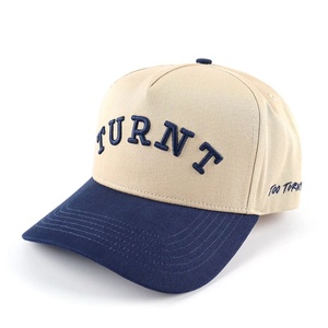 Gorra de béisbol tipo camionero de 6 paneles, impermeable, 100% algodón, de pana, bicolor, ajustable, con visera plana y bordado, al por mayor - Product Image 4