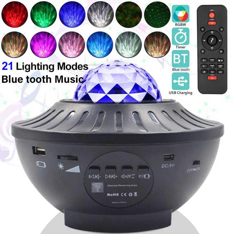 Galaxy Projector, Star Projector Sky Light with Bluetooth Music Speaker Romantic Bluetooth Music Speaker Bedroom/Theatre/Party