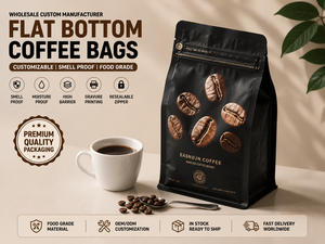 Venta Directa de Fábrica, Granos de Café de Buena Calidad con Válvula, Bolsas de Café a Granel, Bolsas de Plástico para Empaque, Bolsas de Café Personalizadas - Product Image 1