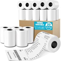 Rouleau de papier thermique recyclable pour billets de cinéma 4 pouces (80x60mm, 55g), cercle de 2 pouces (65mm), 58 g/m², 75 g/m², 80x80, 80mmx76mm pour l'emballage alimentaire