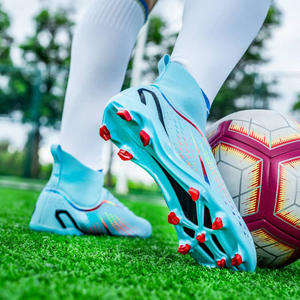 Chaussures de football confortables en cuir à bout en acier Jick pour hommes, vente en gros d'usine, nouveau design 2026, chaussures de football d'équipe personnalisées - Product Image 2