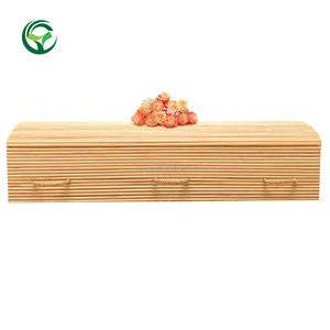 Твердый гроб из сосны в американском стиле, зеленый погребальный экологичный гроб ручной работы для кремации, натуральный и готовый к похоронам - Product Image 4