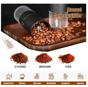 Molinillo de Café Manual Portátil Ecológico de Acero Inoxidable con 5 Ajustes Cónicos para un Molido Suave en Casa u Oficina - Product Image 5