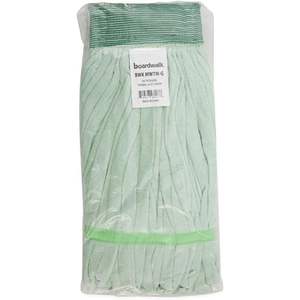 Boardwalk BWKMWTMG Medium Green Microfiber Looped-End Wet <b>Mop</b> Head Commercial <b>Cleaners</b> - Product Image 5