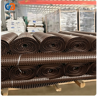 Panneau de drainage brun intégré de 8 mm, 10 mm, 12 mm, 15 mm, 20 mm, imperméable, pour mur de soutènement