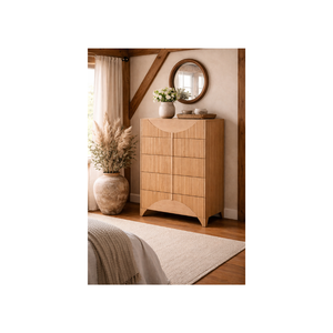HAVSU RANGE Collection Eco-Friendly <b>Rustic</b> New Design Dresser High Grade Bedroom Furniture Solid Wood Tallboy <b>Cabinet</b> - Product Image 1