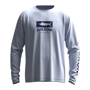 เสื้อตกปลาผู้ชายไซส์ใหญ่ สีม่วงอ่อน ลายมาร์ลิน ระบายอากาศได้ดี แห้งเร็ว กันน้ำ ป้องกันแสง<span class=keywords><strong>แดด</strong></span> UPF50 ผลิตจากโพลีเอสเตอร์ 100% แบบซับลิเมชั่น - Product Image 4
