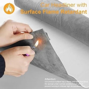 Tela <span class=keywords><strong>para</strong></span> <span class=keywords><strong>techo</strong></span> <span class=keywords><strong>de</strong></span> gamuza <span class=keywords><strong>para</strong></span> <span class=keywords><strong>techo</strong></span> <span class=keywords><strong>de</strong></span> coche, respaldo <span class=keywords><strong>de</strong></span> espuma <span class=keywords><strong>de</strong></span> poliéster 100%, impermeable, ignífugo, hilo teñido, tapicería, bricolaje, <span class=keywords><strong>techo</strong></span> <span class=keywords><strong>de</strong></span> coche <span class=keywords><strong>para</strong></span> el hogar - Product Image 2