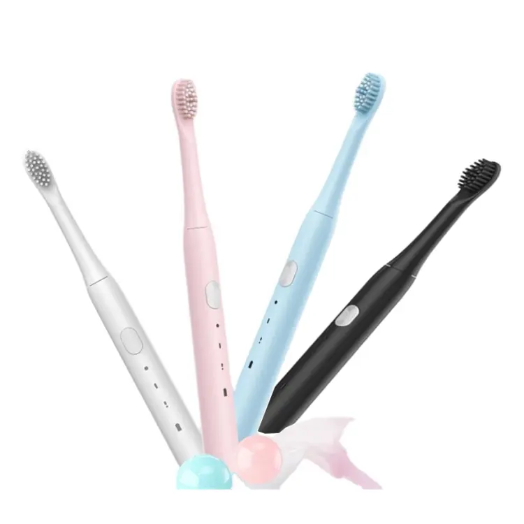 Brosse à dents électrique de soin sonique rechargeable avec remplacer les têtes de brosse pour une utilisation adulte