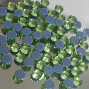 ZK Usine Vente Directe De Haute Qualité Emballage Verre Cristal <span class=keywords><strong>Strass</strong></span> SS10 Péridot Chaleur Fixe <span class=keywords><strong>Strass</strong></span> En Gros - Product Image 2