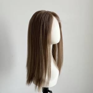 Pelucas y Tupés de Cabello Humano para Mujer con Cabello Fino - Peluca Judía de Color Ondulado Natural de 18 Pulgadas en Stock - Product Image 1