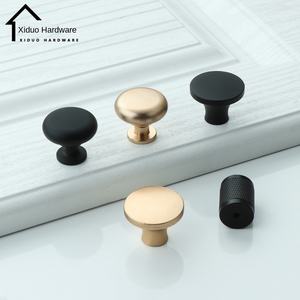 Lemari pakaian ruang tamu, Modern Stainless Steel lubang tunggal Tempat Tidur dekat kabinet pegangan 128mm boneka hitam emas aluminium Aloi - Product Image 4