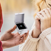 B648 Bijoux Cadeau En Vrac Petit Emballage Boîtes Bracelet Collier Anneau Boucle D'oreille Mini Marbre Carton D'affaires De Mariage Marbre Boîte