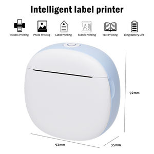 Impresora Térmica Portátil, Mini Impresora de Fotos y Etiquetas, Impresora de Bolsillo <span class=keywords><strong>para</strong></span> Estudiantes, con Batería de 1200 mAh, Sin Tinta - Product Image 5