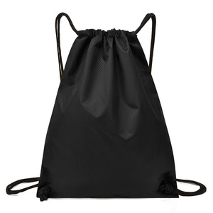 Eco Friendly Custom Logo Plain Carry Gift Sports Polyester <b>Drawstring</b> Backpack <b>Bag</b> for Gym - Product Image 2