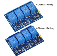 Module de relais 1, 2, 4, 6, 8 canaux DC 5V 12V 24V avec optocoupleur / déclenchement par niveau haut et bas pour Arduino Raspberry