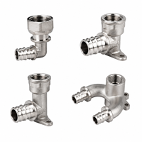 Raccord rapide personnalisé en acier inoxydable SUS 304/316L, adaptateur de collecteur en U, anti-retour, coude pour tuyaux PEX, raccords de plomberie
