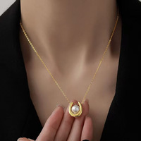 Collier Pendentif en Acier Inoxydable pour Femme, Style Sportif Bambou, Inaltérable, Polyvalent, Accessoire de Niche Haut de Gamme, Exquis, pour Clavicule, Usage Quotidien