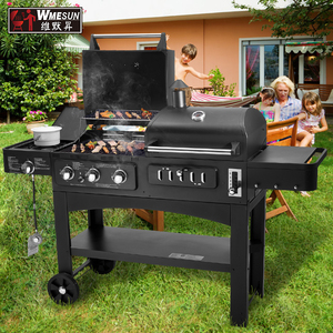 Barbecue extérieur transfrontalier au charbon et au gaz, double usage, grande taille, sans fumée, pour hôtel, villa, cour, modèle 4518 - Product Image 6