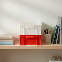 Caisse logistique en plastique durable, résistante aux chocs, empilable, recyclable, industrielle, étanche, forte capacité de charge pour