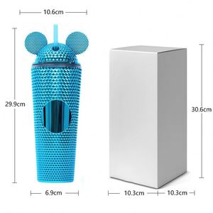 Promotional Gift 710Ml/24Oz Colorful Gradient Durian Portable Water Bottle Student Juice Drink Cold Water Tumbler Cup <b>Mug</b> - Product Image 4
