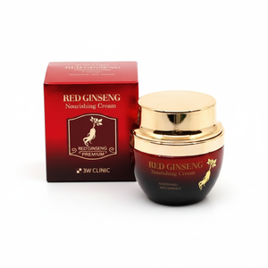 Crème nourrissante au ginseng rouge 3W CLINIC 55g Soins naturels de la peau Anti-âge Raffermissant Revitalisant hydratant pour tous types de peau - Product Image 2