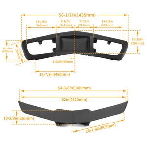 Pour Chevrolet <span class=keywords><strong>Corvette</strong></span> 1975 1976 1977 <span class=keywords><strong>1978</strong></span> 1979, pare-chocs avant en fibre de verre, noir apprêté - Product Image 3