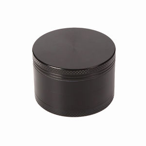 Broyeur à herbes sèches plat à quatre couches en alliage de zinc noir de 55 mm, portable, en stock - Product Image 6