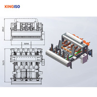 Machine à clouer les palettes en bois entièrement automatique KINGISO, machines à scier, ligne de production de palettes à haute efficacité, capacité de 60 pièces/heure, 380V