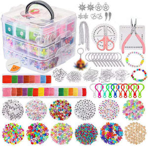 DIY pour <span class=keywords><strong>Amazon</strong></span> Explosions Collier de <span class=keywords><strong>perles</strong></span> Accessoire Boîte à bijoux à trois couches avec lettre Étoile Coeur de pêche <span class=keywords><strong>Perles</strong></span> dispersées mm - Product Image 1