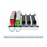 Étagère à boissons personnalisée poussoir plateau poussoir réglable étagère à boissons pour bouteilles de supermarché poussoir d'étagère à ressort