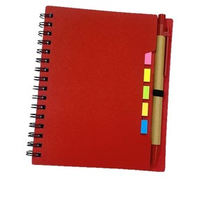 Carnet à feuilles mobiles Lixin A6, couverture rouge, 11,5x14,5 cm, 100-200 pages, design simple pour les affaires et l'usage quotidien - Product Image 1