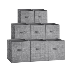 <strong>Custom</strong> Linen Oxford Bed Sheet Closet <strong>Cube</strong> <strong>Storage</strong> <strong>Organizer</strong> Bins - Product Image 3