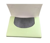 Kertas wajah minyak alami kertas penyerap minyak 100 lembar dengan arang bambu Makeup ramah untuk perawatan wajah