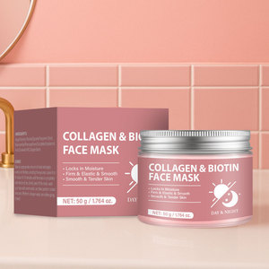 Masque facial en hydrogel de collagène de nuit OEM Soins de la peau <span class=keywords><strong>Beauté</strong></span> raffermissante Masque facial transparent Masque exfoliant profond au collagène radieux - Product Image 1