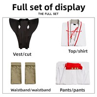 Costumes unisexes pour adultes en polyester de style manga, inspirés de l'anime Flying Comic Jigoku Raku Shiba Maru Yamada Shizakichi Kitaomaru, pour Halloween
