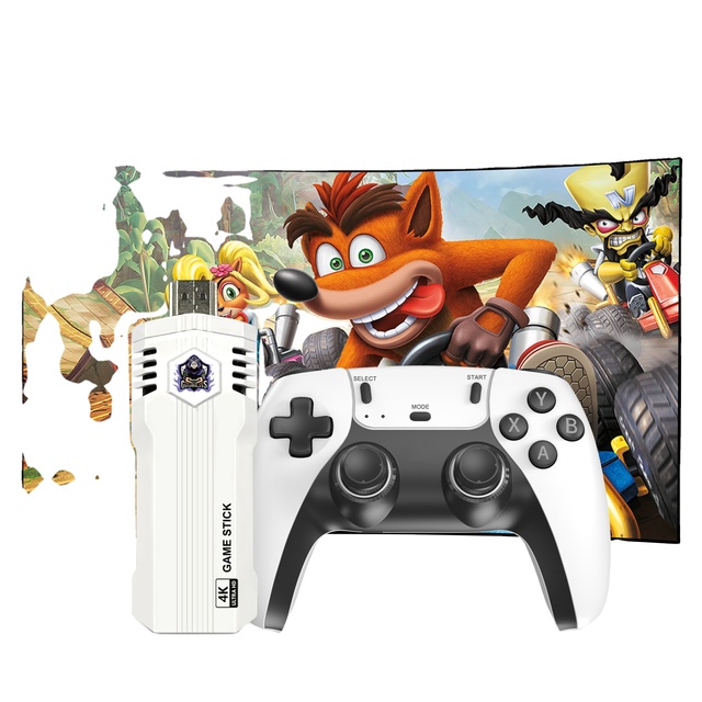 Hot Sell Game Stick X2L Video Gaming Console 3K 50000 Games S905L CPU Wireless Controller 4K HD Retro Games 20+ Emulator for PS1