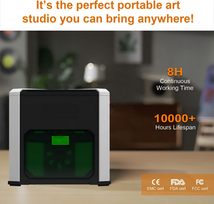 Nueva Máquina de Grabado Láser de Diodo Pequeña Comemoc <span class=keywords><strong>K6</strong></span> CNC 3W con Soporte BMP/Wi-Fi, Precisión de 0.05mm, 75x75mm, Carga Automatizada - Product Image 4