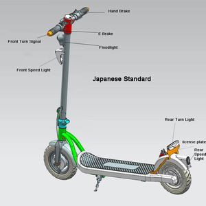 Scooter Urbano OEM de Fábrica con 2 Ruedas de 10 Pulgadas, Estilo Japonés, con Manillar, N05 - Product Image 3